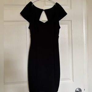 Black bodycon dress open back Lulus